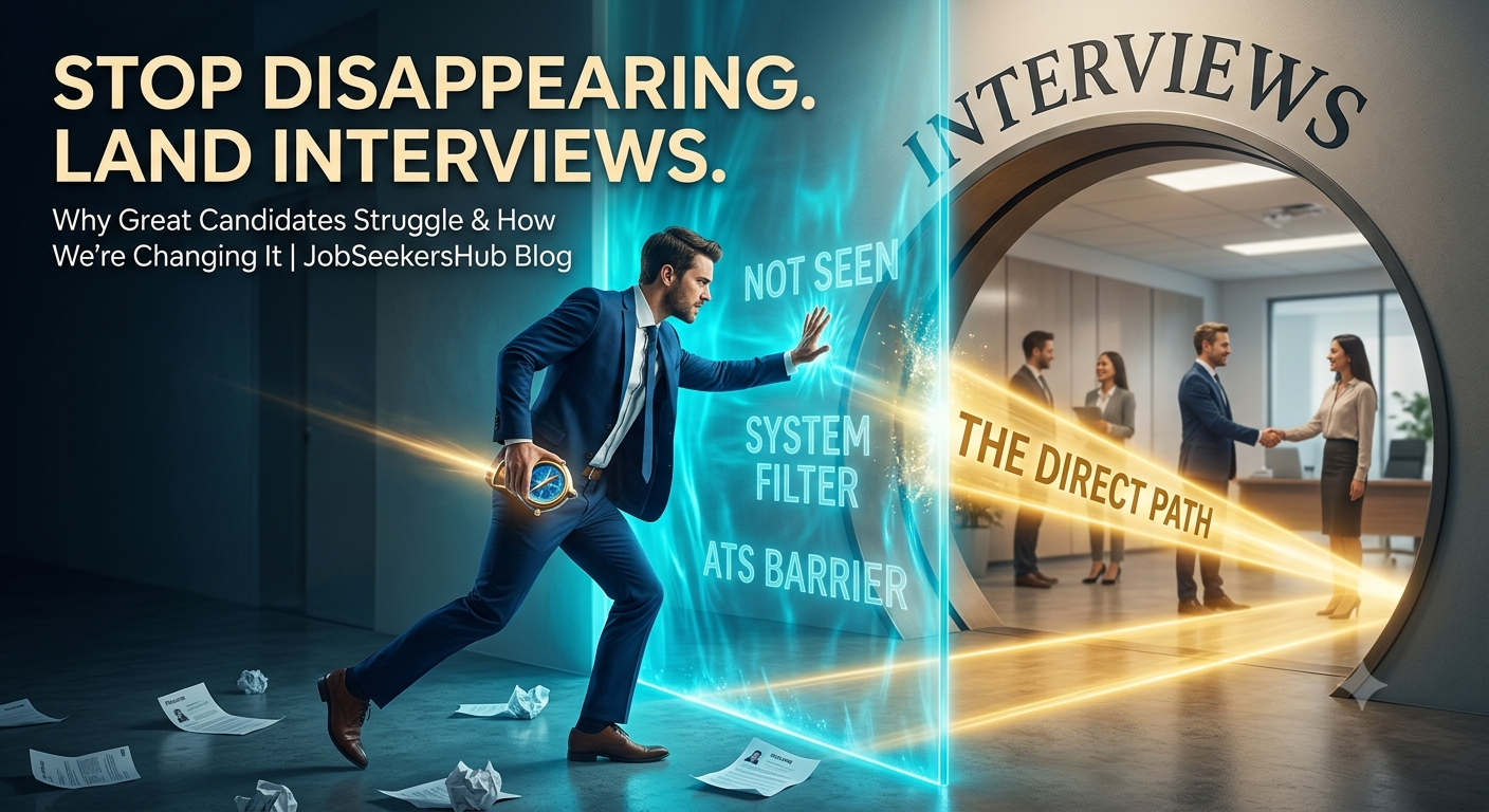 Stop disappearing, land interviews - a candidate breaking through an ATS barrier toward an interview